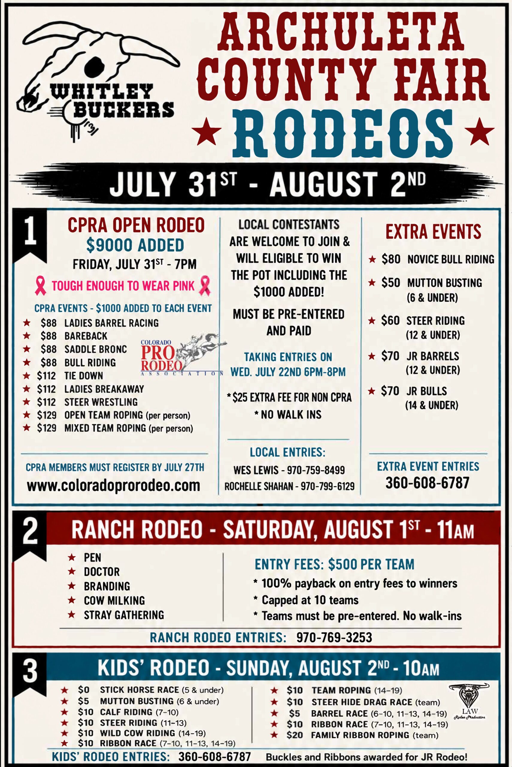 2026 Archuleta County Fair Flyer